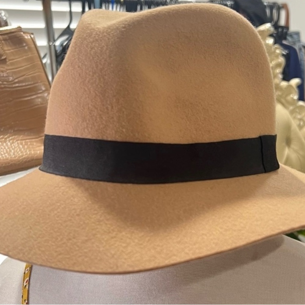 🍂New W/O Tags the Hatter Company Tan Hat with Band - Find Your Perfect Fall 🍁 - Picture 2 of 10